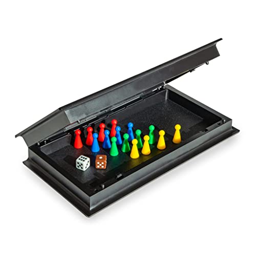 Black Long Di Fang SH-FXQ001-A Ludo Magnetic Folding Travel Board Game Set thumb #6