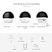EZVIZ Pan/Tilt Camera 1080p 360° Rotating Dome Security Surveillance Night Vision Auto Motion Tracking Pet Baby Monitor Two Way Audio Works with Alexa WiFi 2.4G Only WH CTQ6TC