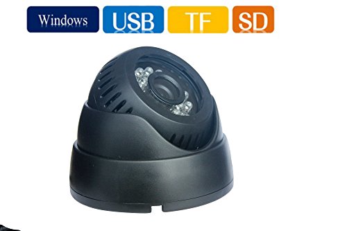 YobangSecurity Indoor Outdoor USB Security Dome Camcorder IR CCTV Surveillance Camera Video Night Vision Auto Car Driving record Recorder DV DVR USB Tf Card