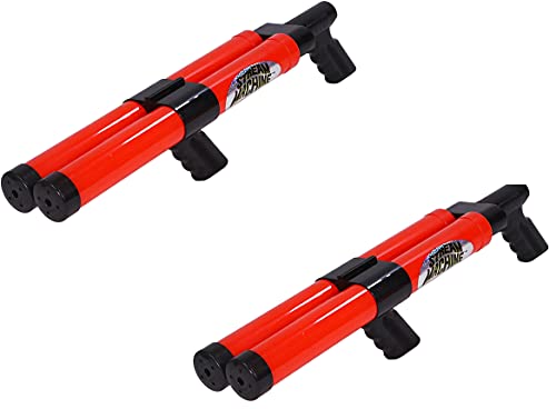 Stream Machine Water Cannon Squirt Gun Soaker Water Launcher Swimming Pool Toy (Color May Vary), DB-1500 (Double Barrel) Pack of 2
