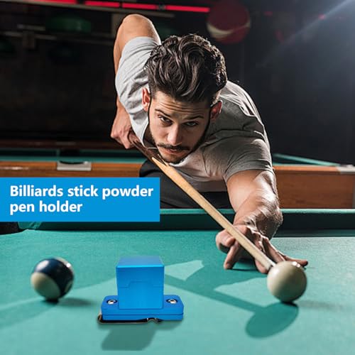Porte-craie pour queue de billard magnétique et compact en étui portable noir