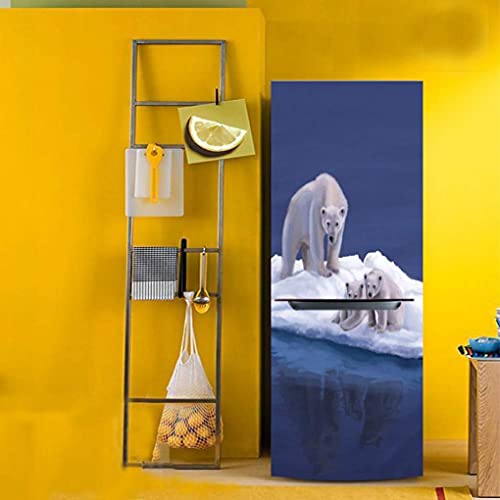 Vinilo de pared de puerta autoadhesivo y resistente de 60x180cm floral 5