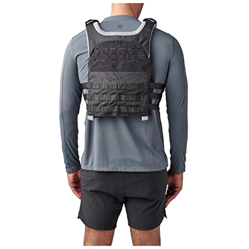 5.11 Tactical Tactec Trainer Weight Vest, Tough 600D Nylon, Style 56693 (Black) #TOP2
