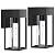 LWSOY 2-Pack Outdoor Wall Light Fixtures, Exterior Waterproof Lanterns, Porch Sconces Wall Mounted Lighting with E26 Sockets & Glass Shades, Modern Matte Black Wall Lamps for Patio Front Door Entryway