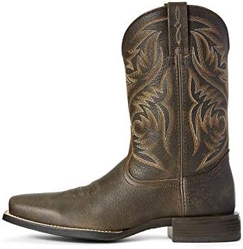 Ariat Mens Sport Herdsman Western Boot Black Deertan 12 | Image 1