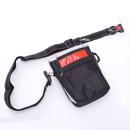 Lioobo Bolsa de tecido Oxford portátil para cães para treinamento ao ar livre, bolsos de alimentação