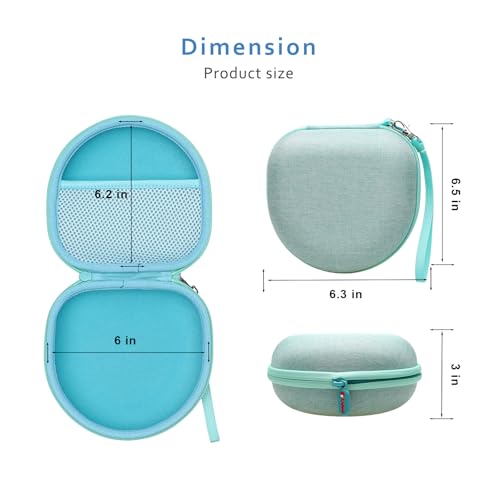 Kids Headphones Case Compatible with JBL Junior 320 / Junior JR 320BT / iClever BTH12 / HS19 / BTH26 / JoySpark-T5 / Candy Bila BH03 / EarFun/IMYB/MIDOLA MD-B01/Noot Kids Headphones, Green(Case Only) by XANAD - Image 4