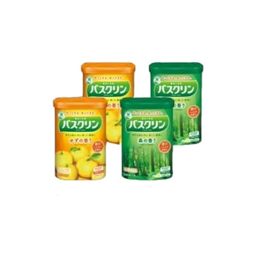 入浴剤 バスクリン 2種 × 各2個 セット ギフト ゆず 柚子 森 香り 日用品 お風呂 バス用品 温活 アロマ 香り まとめ買い 静岡県 藤枝市