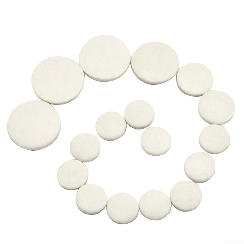 Lot de 17 tampons de rechange pour clarinette si bémol et trous sonores