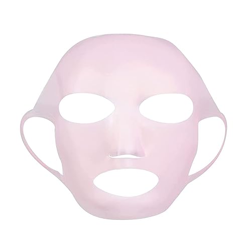 Cubierta hidratante para máscara facial, hoja de máscara facial de silicona reutilizable para mujeres, cuidado de la piel, soporte para máscara