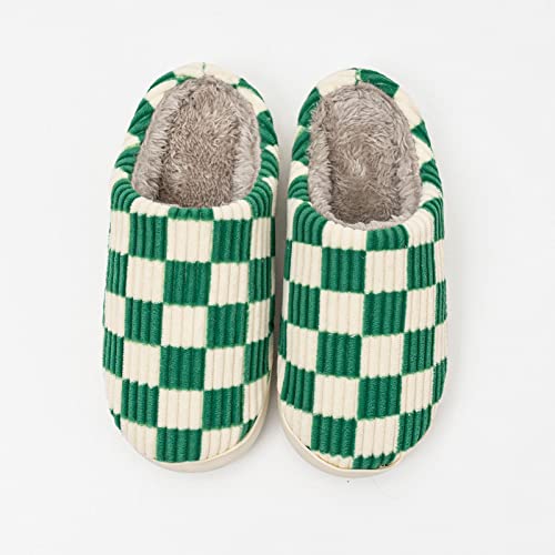 Image of Guyarns House Slippers for Women & Men - Fuzzy, Casual Indoor /Outdoor Shoes with Memory Foam & Faux Fur Lining