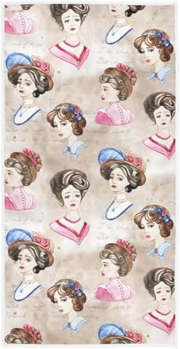 フェイスタオル バスタオル 綿 速乾 薄手 レトロ ヨーロッパ おしゃれ 大判 タオル 部屋干し 柔らかく 肌に優しい 四季通用 家庭用 ホテル 業務用