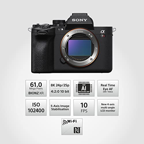 Sony Alpha ILCE-7RM5 Full-Frame High Resolution 61 MP Camera|Artificial Intelligence for Human Pose Estimation|Real-time AF for Human/Animals/Birds/Insects/Train/Cars/Aeroplanes|Movie Recording 8k 24p view 2