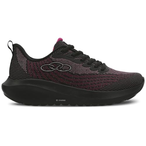 Tênis Olympikus Acqua Feminino (Preto e Rosa, BR, Adulto, Numérico, 36)