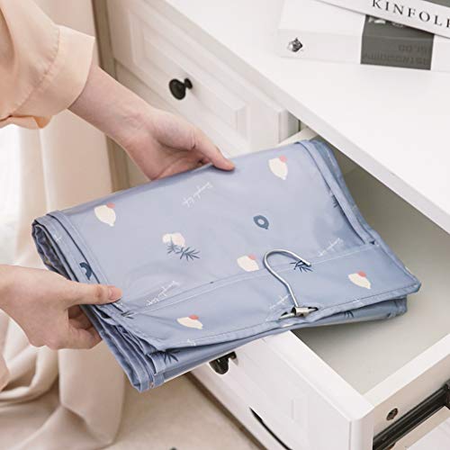 Sac de rangement suspendu bleu à 8 compartiments pour penderie - 6