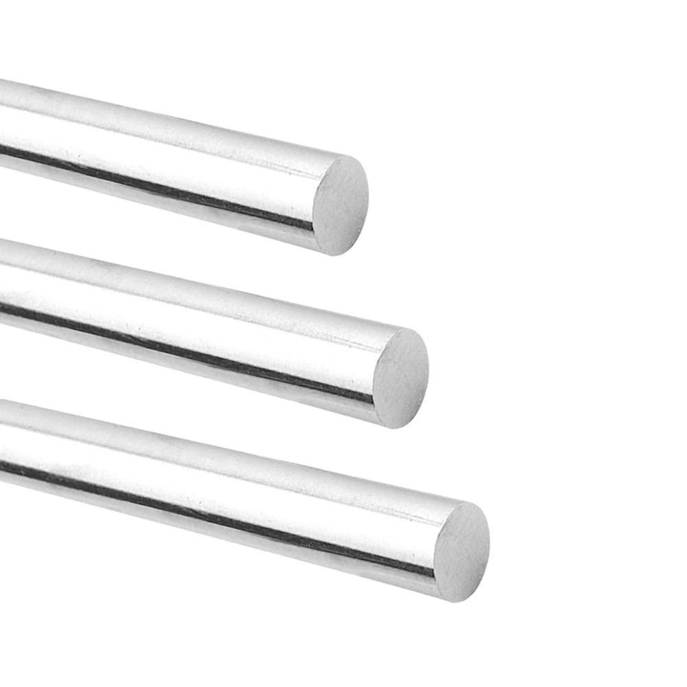 3 Stück Edelstahl Metallstab 1,27 cm Durchmesser 30,5 cm pro Stange, rund, solide für Industrie, Metallarbeiten, Hobbys und Bastelarbeiten