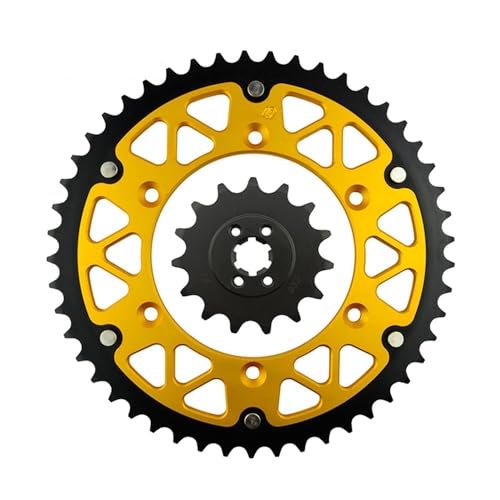 Pignon avant et arrière de moto SUZUKI 200 TS pour remplacer kit chaine usé 49T