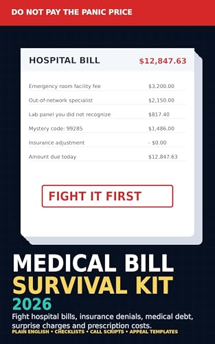 Medical Bill Survival Kit 2026: How to Fight Hospital Bills, Insurance Denials, Medical Debt, Surprise Charges and Prescription Costs Without Losing Your Mind