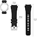 Sunface Sunface Black Bands for Gear S3 Frontier/Classic Watch Silicone Bracelet, Sports Silicone Band Strap Replacement Wristband for Samsung Gear S3 Frontier/S3 Classic