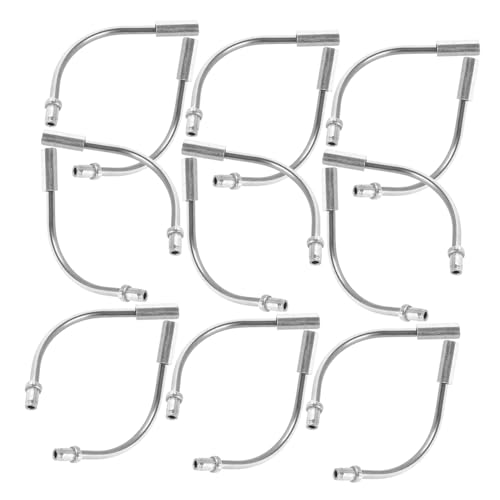 Yardwe Stainless Steel Bike Bend Pipe 20pcs Replacement Parts Smooth Elastic Cable Durable Easy to Install