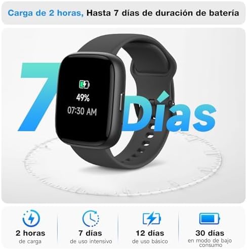 VRPEFIT Smart Watch for Women Men, Whatsapp Notifications, 1.83″ HD Touchscreen with Bluetooth Calling, Heart Rate, Blood Oxygen, Sleep Monitor, 100+ Sports Modes, IP68 Waterproof for Android iOS 9