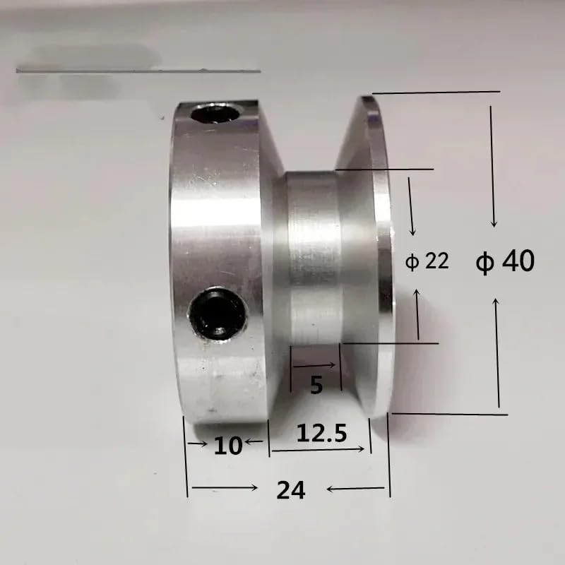 Moteur d'entraînement poulie de tension à gorge unique type A - 5