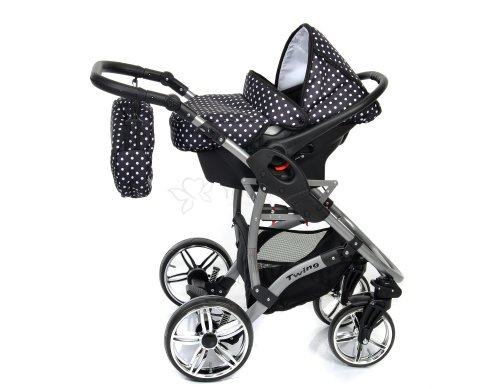 Allivio - 3-in-1 reissysteem inclusief kinderwagen met draaibare wielen, kinderautostoel, buggy en accessoires (3 in 1… - Afbeelding 5