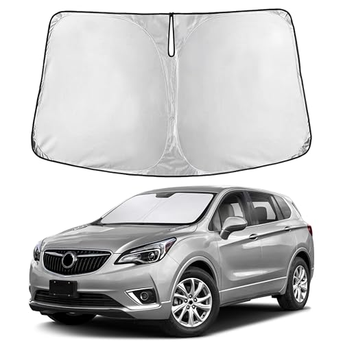 Image of EcoNour Windshield Sunshade Compatible for Buick Envision 2016-2018 2019 2020, Sun Visor for Front Windshield & Window Sun Shade Cover, UV Heat Blocker & Protector, Car Accessories