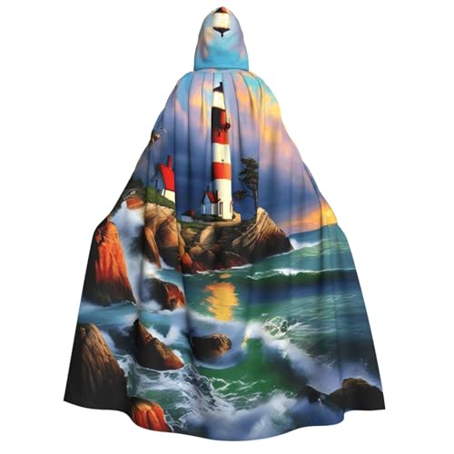 Cape à capuche de magicien et vampire avec motif de peinture diamant pour costume d'adulte