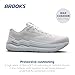 Brooks Men’s Ghost Max 2 Neutral Running & Walking Shoe - Bright White/Bright White - 11 Medium