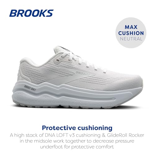 Image of Brooks Men's Ghost Max Suede /Leather Neutral Running & Walking Shoe