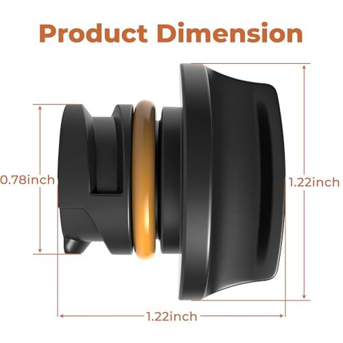 FC256 Engine Oil Filler Cap Compatible with GM Equipment,Twist-On Design- Replaces OEM #25192632- Black Rubber/Plastic
