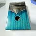 Kalimba For Beginners 17-note Kalimba Fingertip Instrument Thumb Piano Blue Kalimba With Tuning Hammer