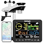 Sainlogic SA6 Plus Estación Meteorológica WiFi Int...: 𝗣𝗿𝗼𝗻𝗼́𝘀𝘁𝗶𝗰𝗼 𝗠𝗲𝘁𝗲𝗼𝗿𝗼𝗹𝗼́𝗴𝗶𝗰𝗼 𝗣𝗿𝗲𝗰𝗶𝘀𝗼 𝗰𝗼𝗻 𝗜𝗔 𝟮𝟰/𝟳: La aplicación Weatherseed proporciona información meteorológica de alta precisión las 24 horas del día via WiFi o Bluetooth, ideal para jardineros y agricultores. Puede personalizar umbrales de alerta p...