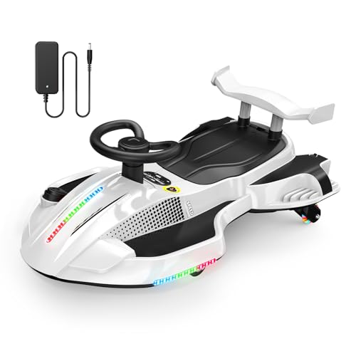 12V Electric Wiggle Car Pedal, Rechargeable 2-in-1 Swing