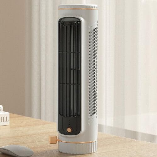 Firelex Mini Desktop Tower Fan, 3 Speeds Portable Desk Table Fan, 25dB