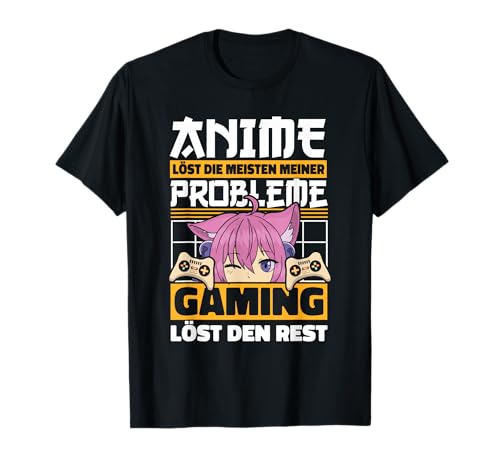 Anime Gamer Zocker Spruch Weeb Kawaii Anime Girl Otaku T-Shirt