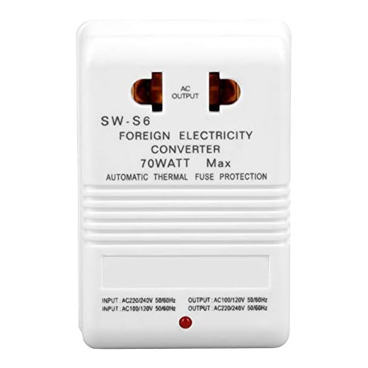 Convertidor de voltaje, 70W 110V / 120V a 220V / 240V Transformador convertidor elevador y reductor de voltaje (enchufe estándar CN kit kit de diversión de componentes electrónicos