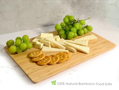 Tabla de Cortar de Bambú para Cocina – Tabla Premium de Madera Natural, Duradera y Ecológica para Cortar Carne, Verduras y Charcutería por OASYH miniatura 4