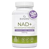 Bandini® Liposomales NAD+ | 120 vegane Kapseln | NAD Booster 1100 mg/Tag