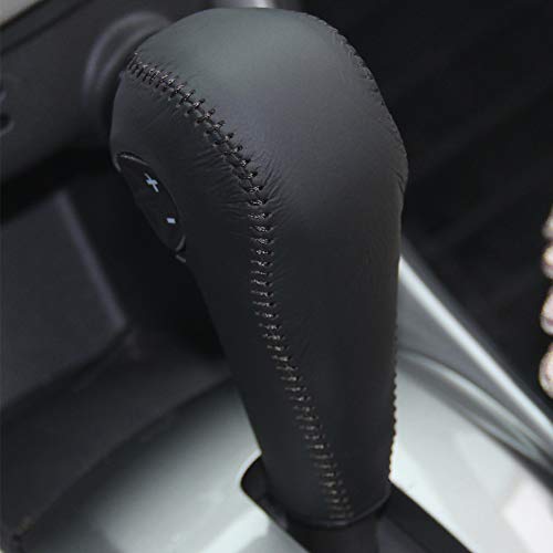 Loncky Auto Car Custom Fit Black Leather Gear Shift Knob Cover For Chevrolet Chevy Trax 2015 2016 2017-2021 Chevy Sonic 2012 2013 2014 2015 2016 2017 2018 2019 2020 Automatic Interior Accessories #TOP2