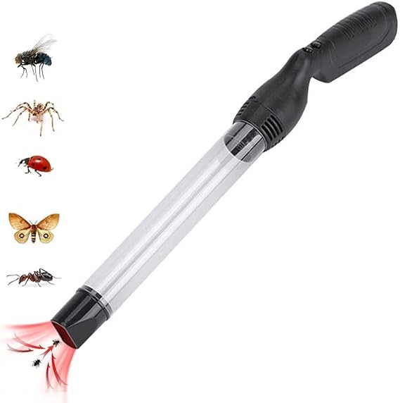 Vacuum Bug Catcher Insect and Spider Catcher Trap with LED Light, Bug Sucker Vacuum