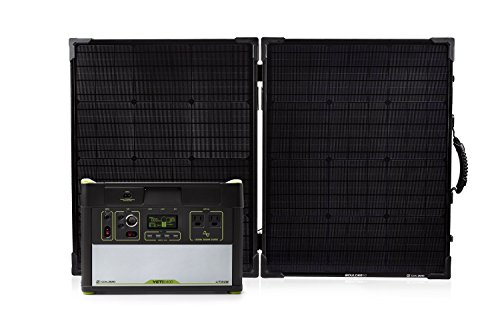 Goal Zero Yeti 1400 Lithium Portable Power Station WIFI Mobile App Enabled Kit with Boulder 100 Briefcase Solar Panel with MPPT