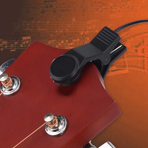 Clip On Pickup Microphone 3.5mm Plug Universal Portable Musical Instrument Pickup for Trumpet Guitar Violin - Thumbnail 5