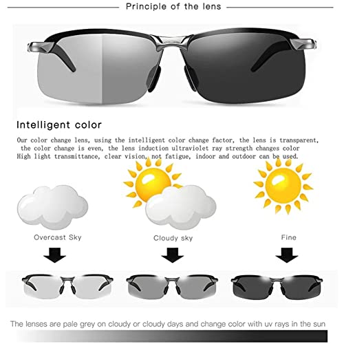Men Polarized Photochromic Sunglasses for Driving Fishing Sports Day and Night Safety Glasses UV400 Protection2