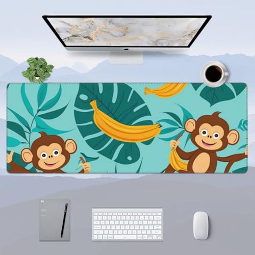 Tapis de souris grand format antidérapant pour bureau stable
