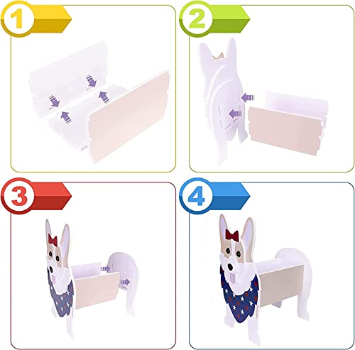 Cute Dog Flower Planter Plant, PVC Animal Plant Pots Garden Planters for Succulent Small Gifts Dog Planter - Image 4