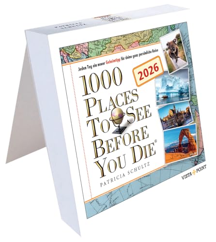 1000 Places to See Before You Die – Tagesabreißkalender 2026 | kompakt 13 × 13,7 cm | täglich neue Reiseziele & atemberaubende Fotos