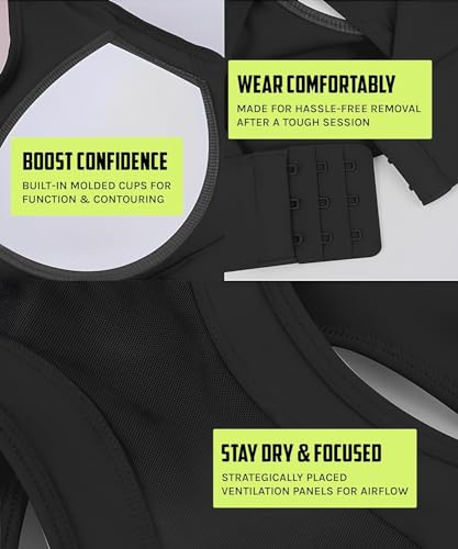 Image of GLAMORAS Nylon Spandex Active Sports Bra for Women | Full Coverage, Non-Wired, Seamless, Stretchable & Support Activewear for Women | Criss Cross Back Crop Tops for Gym, Yoga & Workout - Size: S - 2XL