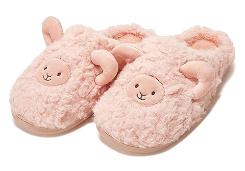 Epsion Women Cute Fluffy Slip-On Slippers Faux Fur Winter Warm House Slippers Fuzzy Anti-Skid Indoor Outdoor Shoes 2023